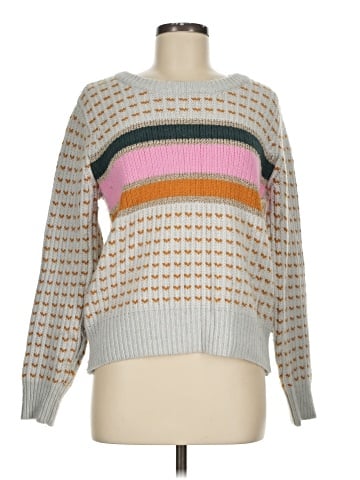 Madewell Striped Barfield Sweater (view 1)