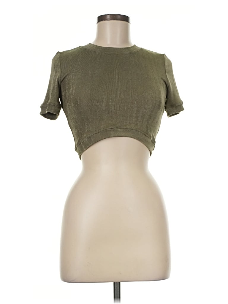 Pre-owned Alix Nyc Short Sleeve T-shirt In Green