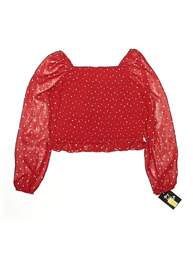 Pre-owned Art Class Kids' 3/4 Sleeve Blouse In Red