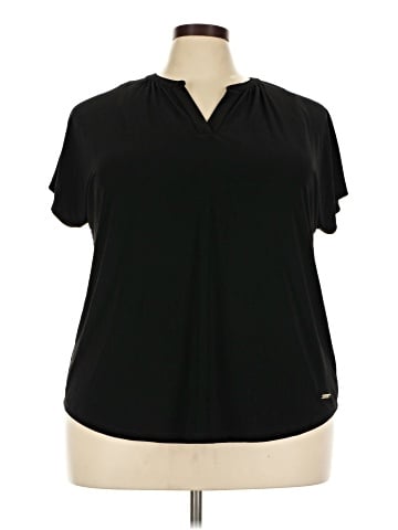 Jones New York Signature Short Sleeve Blouse (view 1)