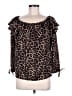 MICHAEL Michael Kors 100% Polyester Black Long Sleeve Blouse Size M - photo 1