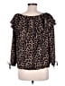 MICHAEL Michael Kors 100% Polyester Black Long Sleeve Blouse Size M - photo 2
