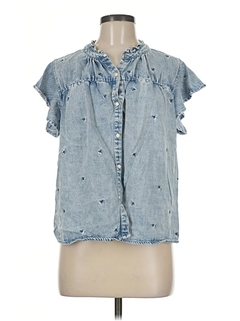 Pre-owned Rails Denim Vest In Blue