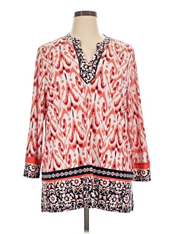 Susan Graver 3/4 Sleeve Blouse (view 1)