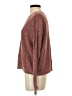 American Eagle Outfitters Metallic Brown Burgundy Pullover Sweater Size S - photo 5