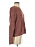 American Eagle Outfitters Metallic Brown Burgundy Pullover Sweater Size S - photo 4