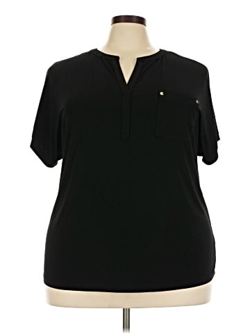 Anne Klein Short Sleeve Blouse (view 1)