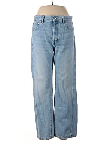 Madewell Pieced Barrel-Leg Jeans in Foster Wash (view 1)