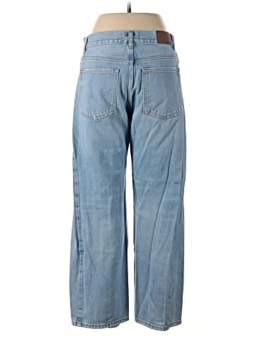 Madewell Pieced Barrel-Leg Jeans in Foster Wash (view 2)