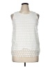 Cupio 100% Polyester White Sleeveless Top Size XL - photo 1