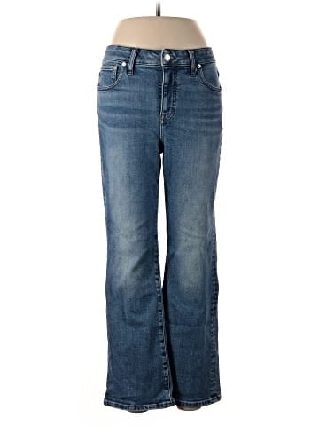 Madewell Curvy Kick Out Crop Jeans in Oneida Wash (view 1)