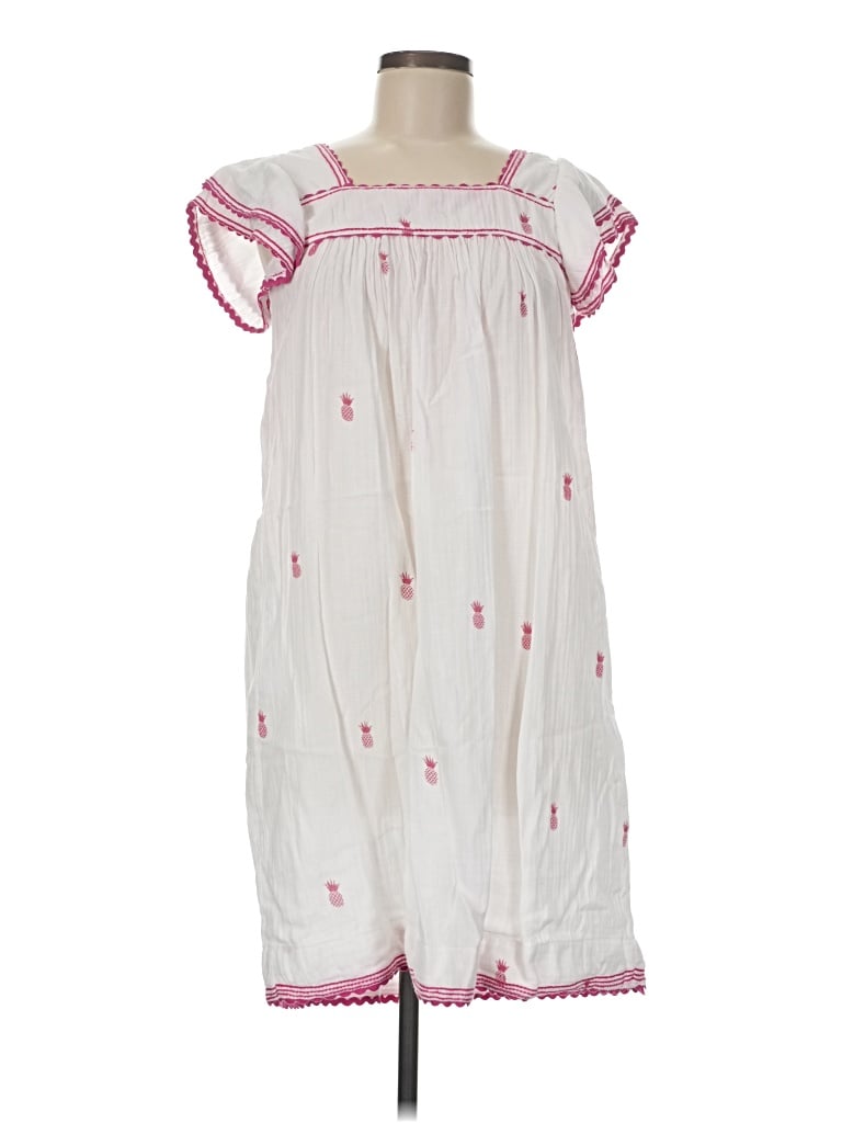 Pre-owned Mer St. Barth Casual Dress In White