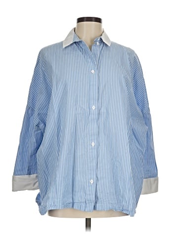 Topshop 3/4 Sleeve Button-Down Shirt (view 1)