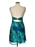 billy j 100% Polyester Tropical Teal Cocktail Dress Size 12 - photo 2