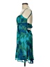 billy j 100% Polyester Tropical Teal Cocktail Dress Size 12 - photo 5