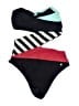 Volcom Color Block Black Two Piece Swimsuit Size XXS (estimated) - photo 2