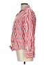 Zara Basic Stripes Red Long Sleeve Button-Down Shirt Size L - photo 5