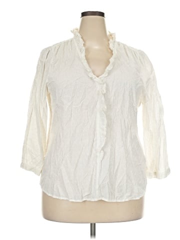 LC Lauren Conrad 3/4 Sleeve Blouse (view 1)