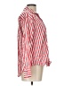 Zara Basic Stripes Red Long Sleeve Button-Down Shirt Size L - photo 4