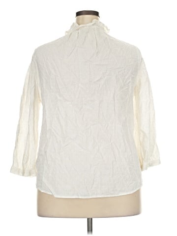 LC Lauren Conrad 3/4 Sleeve Blouse (view 2)