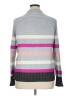 St. John's Bay Stripes Gray Turtleneck Sweater Size XL - photo 2