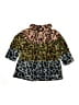 Pink Chicken 100% Polyester Animal Print Leopard Print Pink Green Coat Size 2 - photo 1