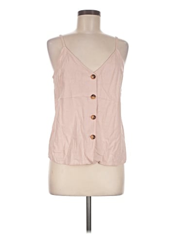 Topshop Sleeveless Button-Down Shirt (view 1)