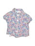 Carter's 100% Viscose Floral Blue Short Sleeve Blouse Size 9 - photo 1
