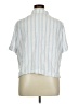 Buffalo by David Bitton Stripes Blue Short Sleeve Blouse Size XL - photo 2
