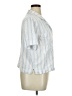 Buffalo by David Bitton Stripes Blue Short Sleeve Blouse Size XL - photo 4
