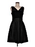Taylor Solid Black Cocktail Dress Size 8 - photo 1