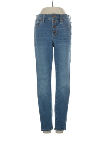 Madewell 9" Mid-Rise Skinny Crop Jeans: Button-Front TENCEL&trade; Denim Edition (view 1)