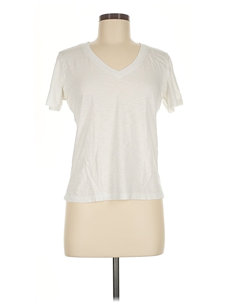 Pre-owned Marine Layer Short Sleeve T-shirt In Ivory