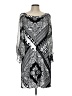 Sangria Graphic Silver Casual Dress Size 10 - photo 1