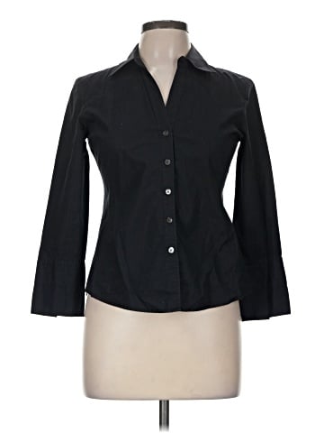 Talbots 3/4 Sleeve Button-Down Shirt (view 1)