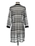 Dotti 100% Polyester Chevron-herringbone Gray Casual Dress Size S - photo 2