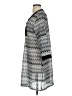 Dotti 100% Polyester Chevron-herringbone Gray Casual Dress Size S - photo 5