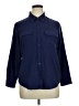 Apt. 9 100% Polyester Solid Blue 3/4 Sleeve Blouse Size XL Petite - photo 1