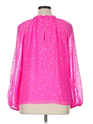 Lilly Pulitzer 3/4 Sleeve Silk Top (view 2)