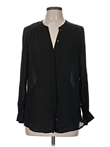 Joie Long Sleeve Silk Top (view 1)