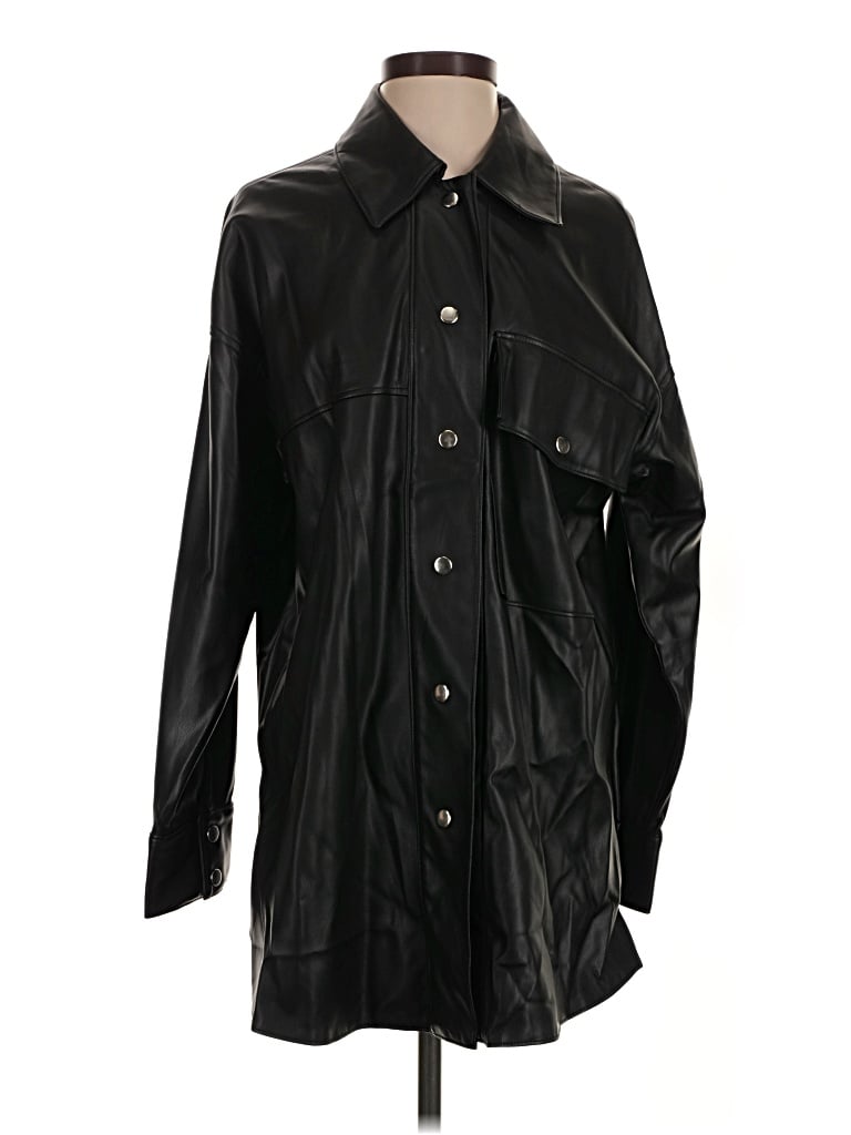 Pre-owned Zara Raincoat In Black