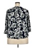 Fun2Fun Floral White Green 3/4 Sleeve Blouse Size 2X - photo 2