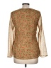 Style&Co 100% Polyester Brown Gold Long Sleeve Blouse Size 8 - photo 2