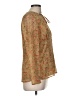 Style&Co 100% Polyester Brown Gold Long Sleeve Blouse Size 8 - photo 4