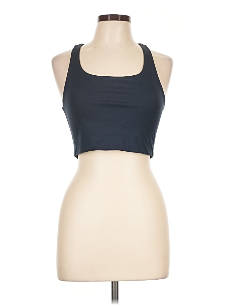 Pre-owned Girlfriend Collective Tank Top Black Halter Neckline Tops