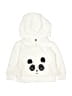 Carter's 100% Polyester Ivory Zip Up Hoodie 6-9 MO / 9 MO - photo 1