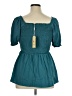 Assorted Brands Teal Short Sleeve Blouse Size XL - photo 2