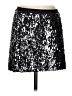 Express 100% Polyester Graphic Silver Formal Skirt Size XS - photo 1