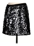 Express 100% Polyester Graphic Silver Formal Skirt Size XS - photo 2