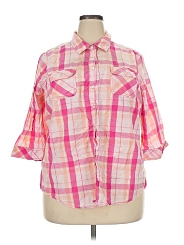 Croft & Barrow 3/4 Sleeve Button-Down Shirt (view 1)